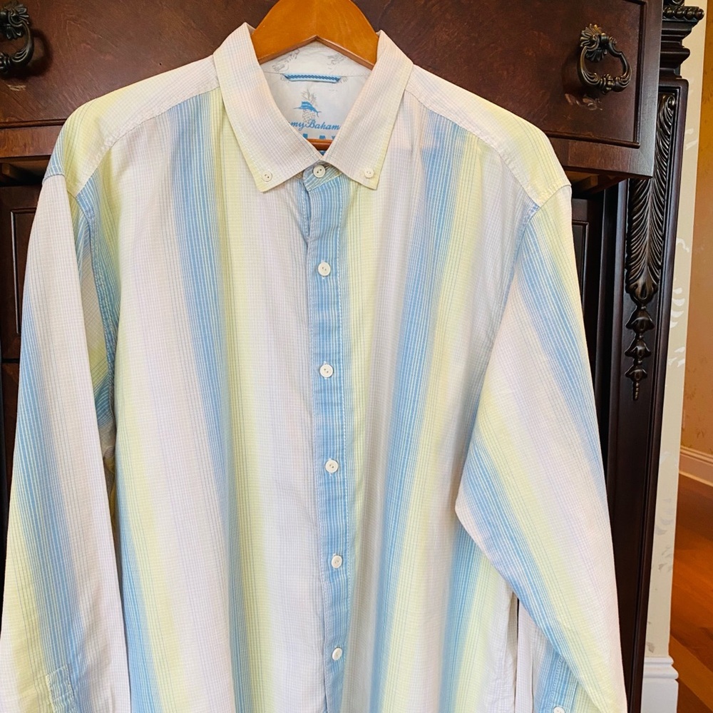 Tommy Bahama Relax Long Sleeve bottom down XXL 100% Cotton